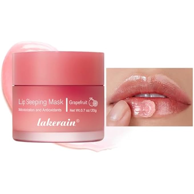 FYEBOO SLEEPING LIP MASK, LONG-LASTING NOURISH & HYDRATE LIP MASK, LIP BALM, LIP OIL, LIP SKIN CARE, HYDRATING, MOISTURIZING LIP LINES NIGHT SLEEP CARE LIP ANTI-CHAPPED LIP CREAM (03# GRAPEFRUIT) - Image 1